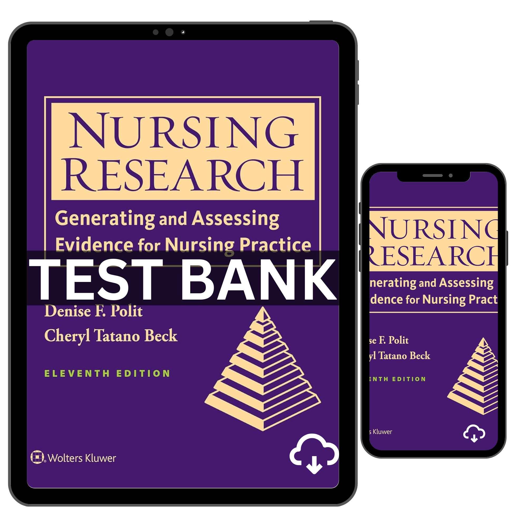 Nursing Research Generating And Assessing Test Bank 11th Edition