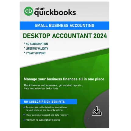QuickBooks Desktop Accountant 2024 – Lifetime License Key – 1 User – USA Version